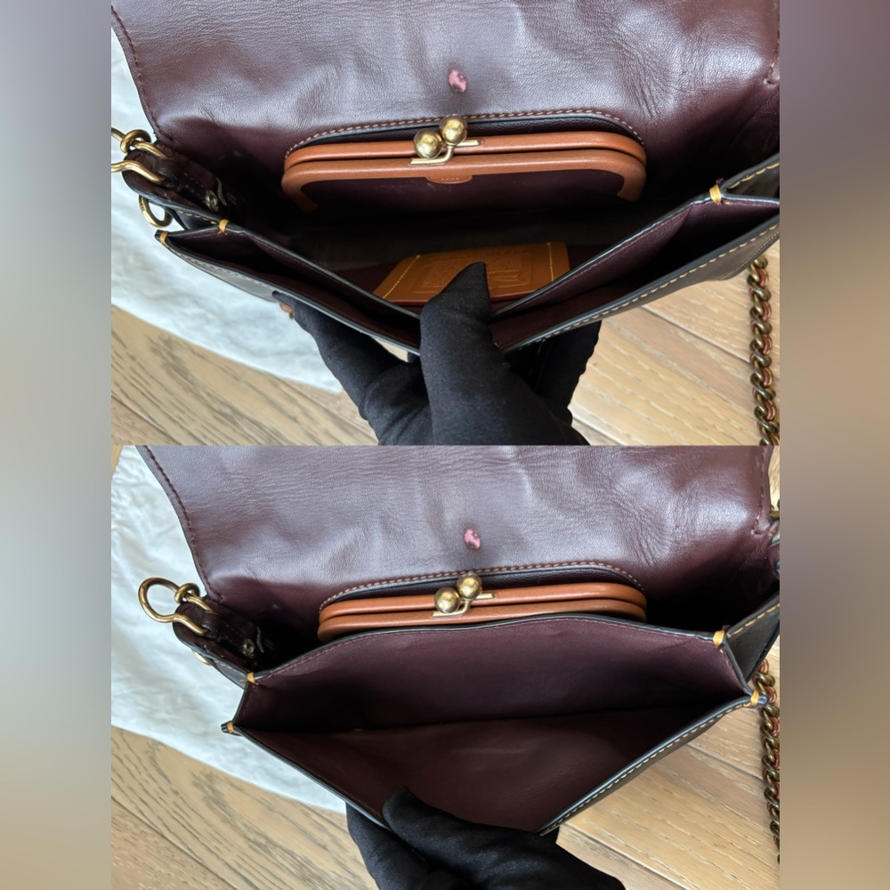 COACH Dinky Bag With Tea Rose - Picture 13 of 16